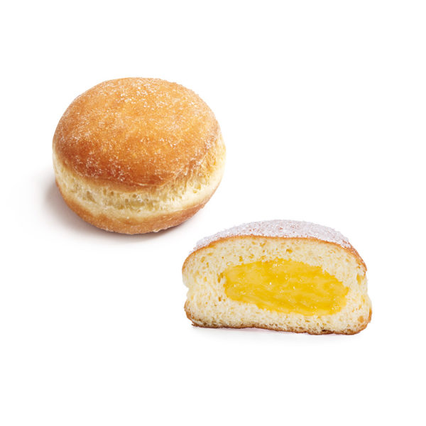 Mini krapfen with custard filling